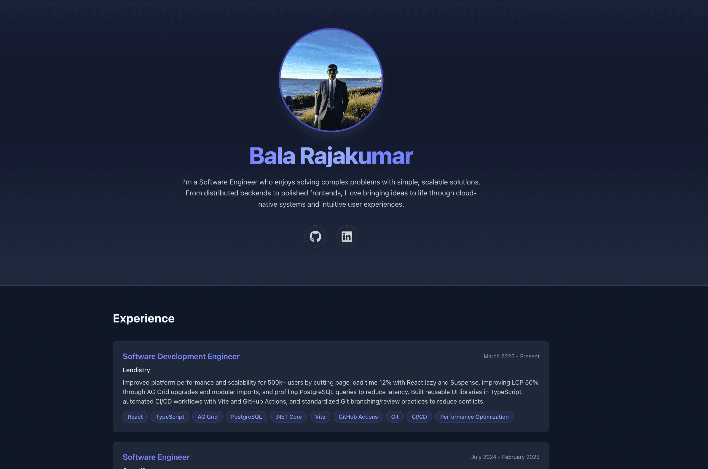 Personal Developer Portfolio